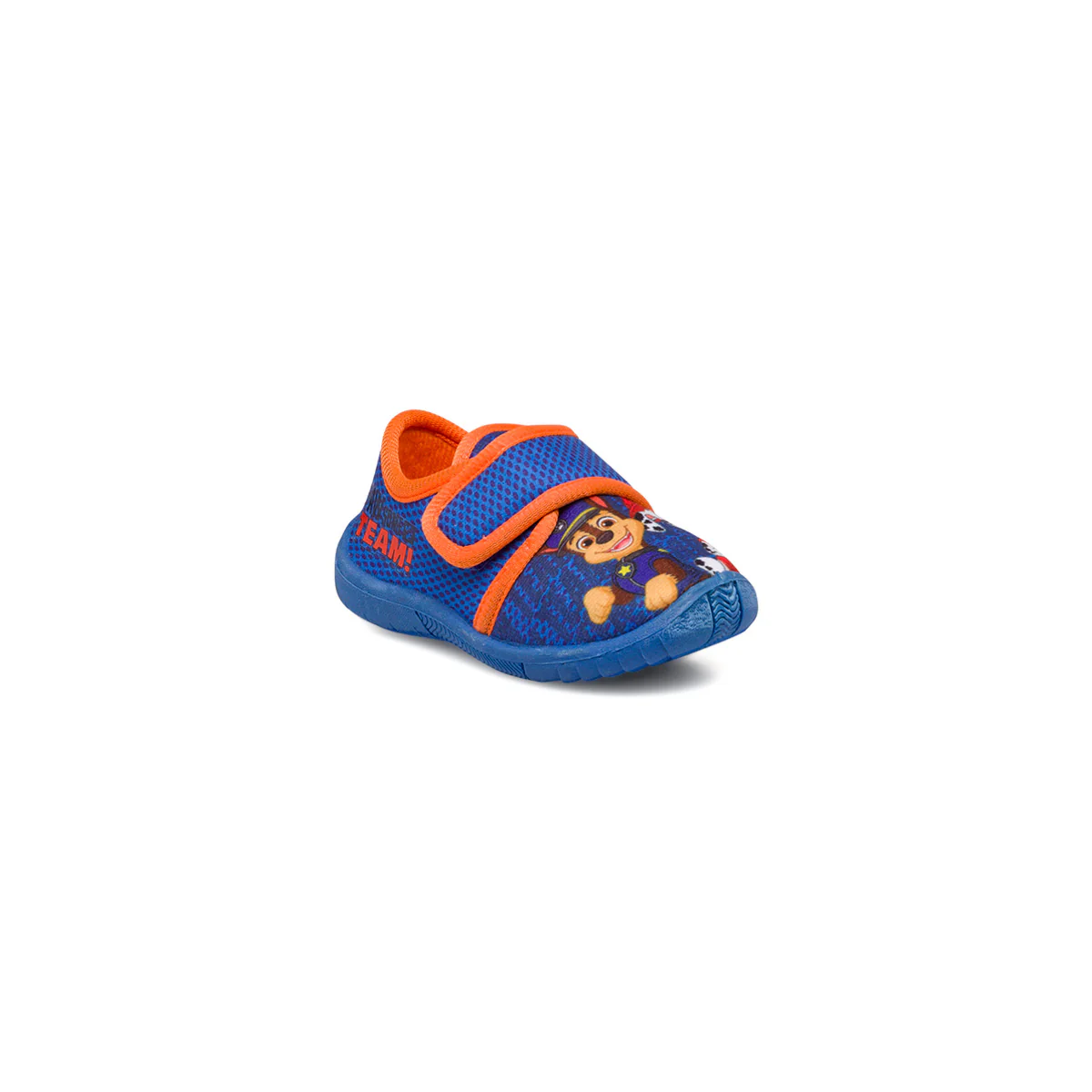 Pantofole blu da bambino con dettagli arancioni e stampa Paw Patrol - Image 2