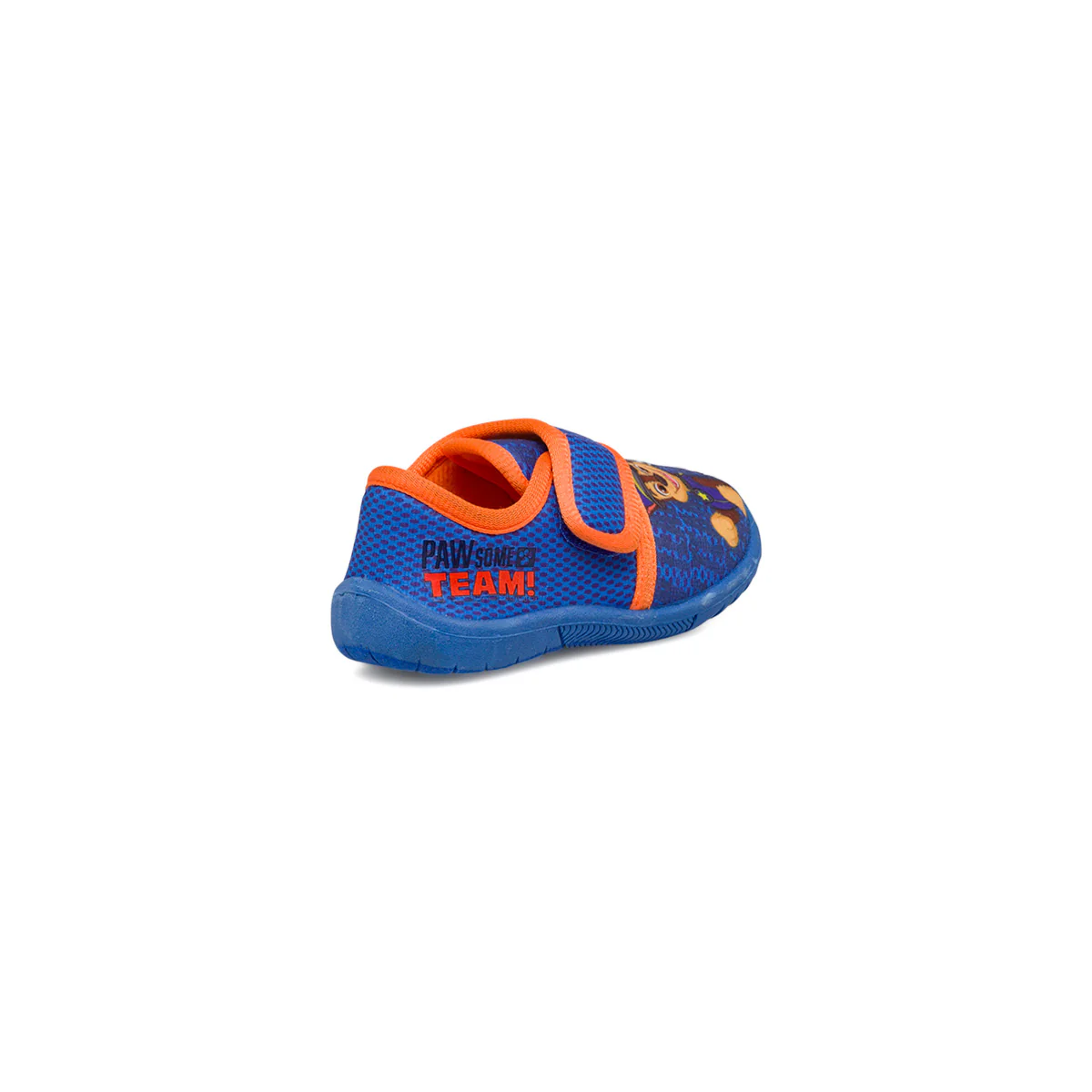 Pantofole blu da bambino con dettagli arancioni e stampa Paw Patrol - Image 3