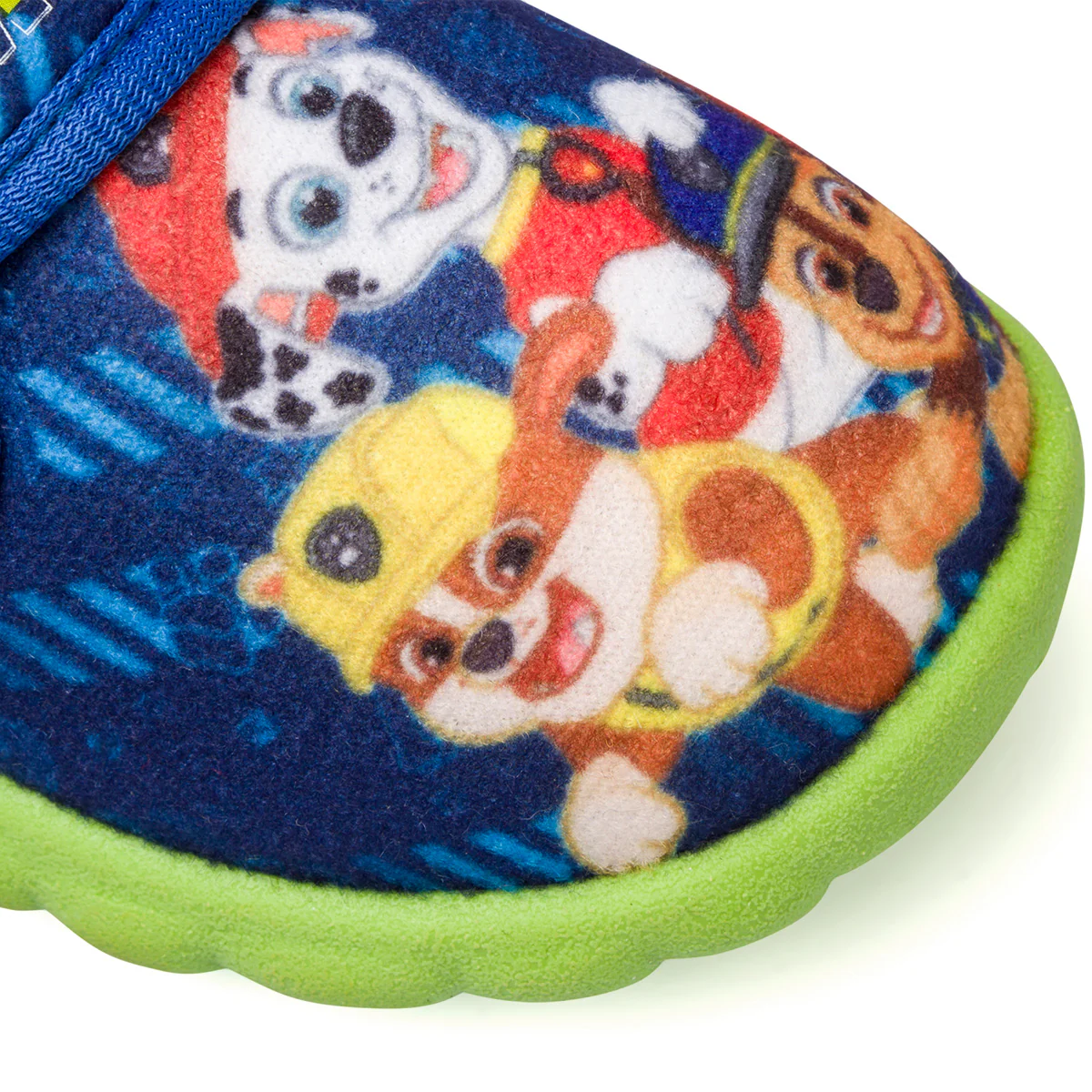Pantofole blu da bambino con suola verde e stampa Paw Patrol - Image 5