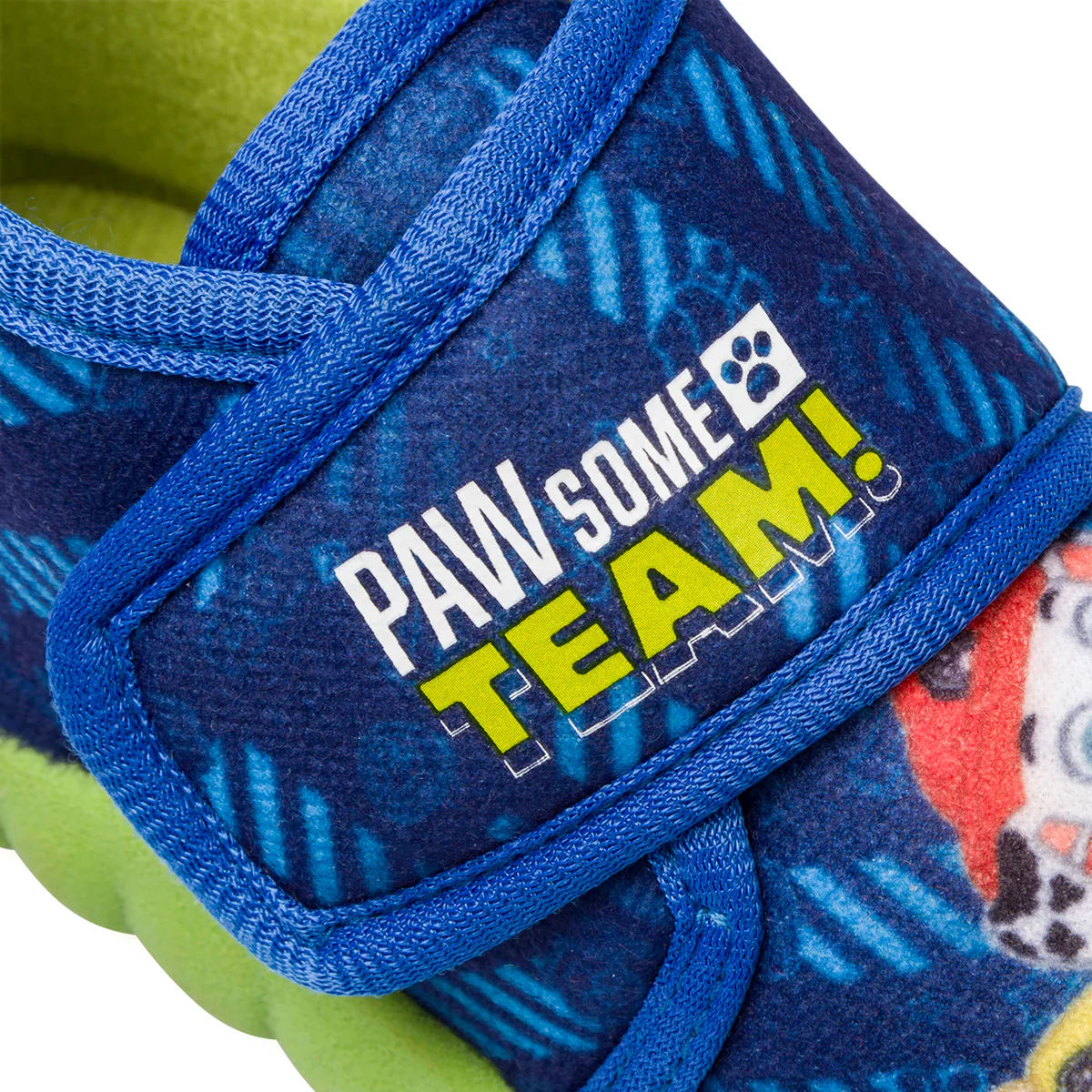 Pantofole blu da bambino con suola verde e stampa Paw Patrol - Image 6