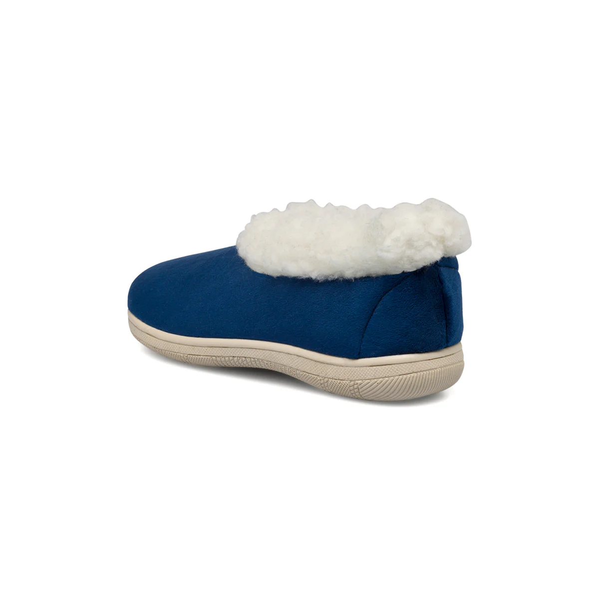 Pantofole blu da donna con imbottitura in pelliccia sintetica StilRosa - Image 3