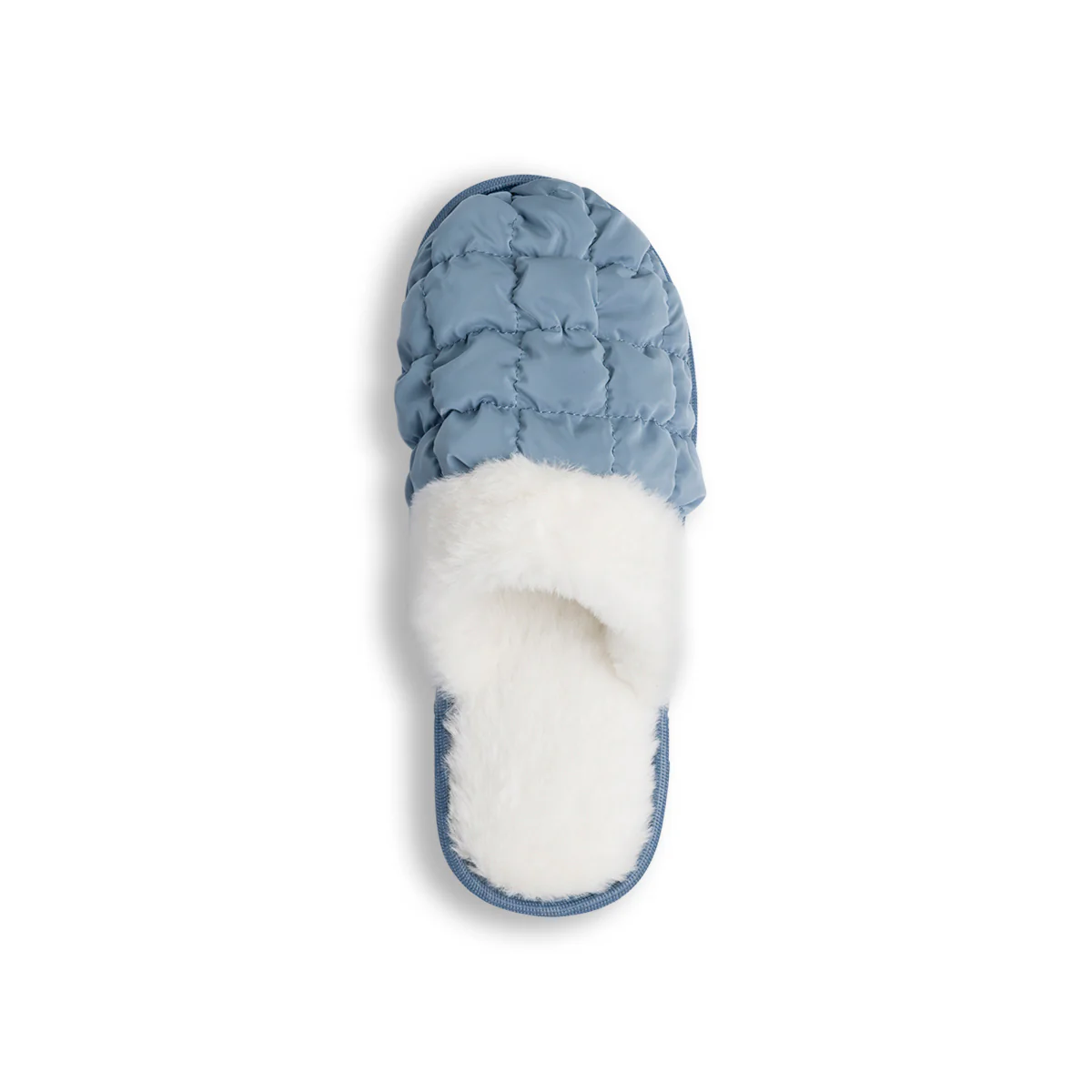 Pantofole blu da Donna con finta pelliccia Jog