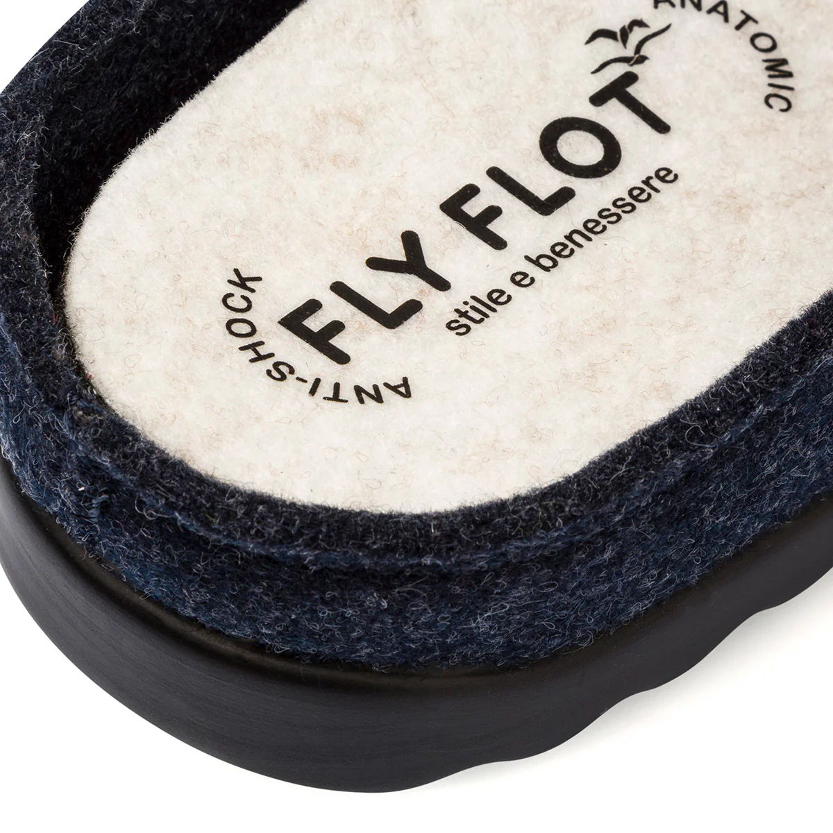 Pantofole sanitarie blu da donna con sottopiede anatomico Fly Flot - Image 6