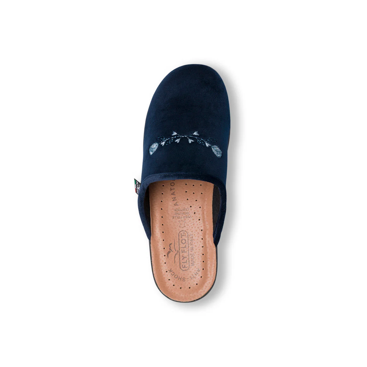 Pantofole blu da donna con sottopiede anti-shock Fly Flot - Image 7