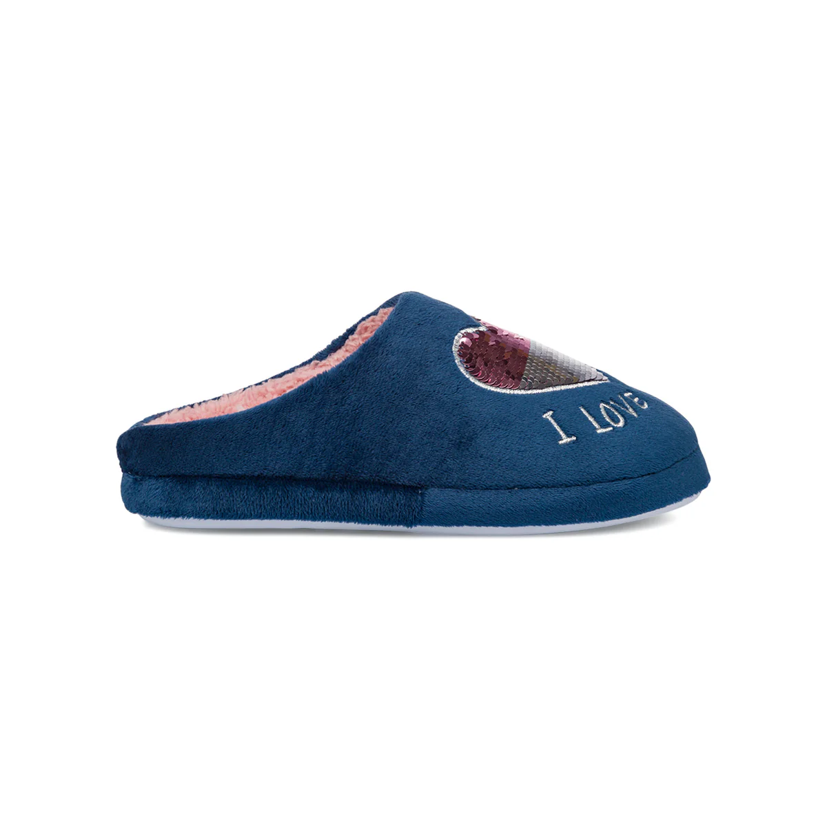Pantofole blu da Donna Hot Sand con paillettes - Image 2