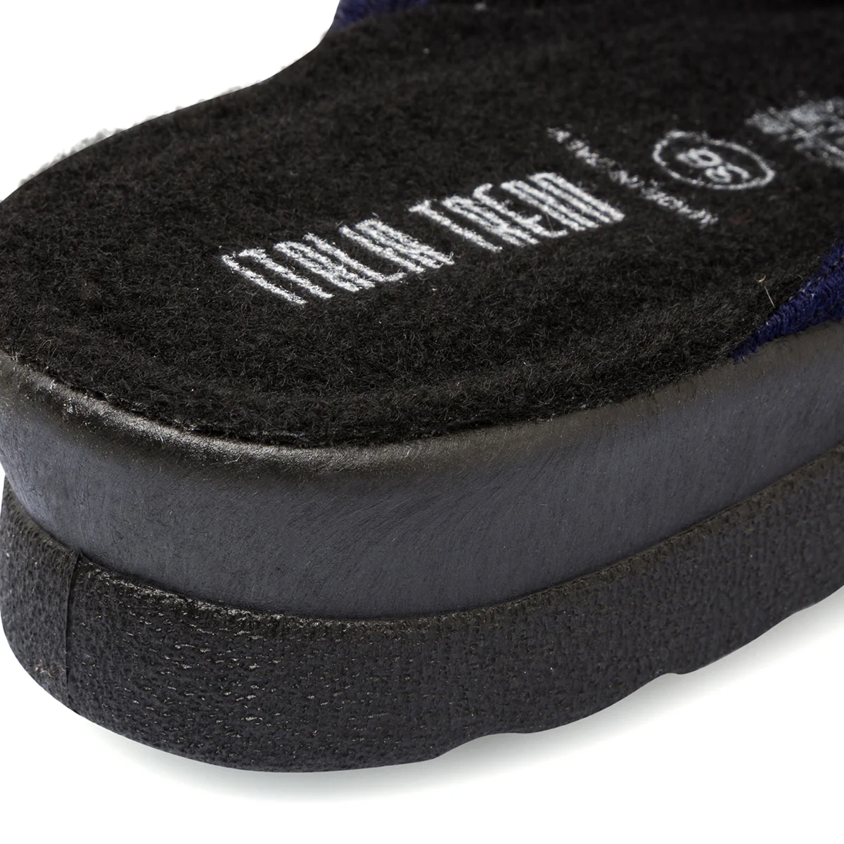 Pantofole blu da donna in tessuto con stampa floreale Italia Trend - Image 6