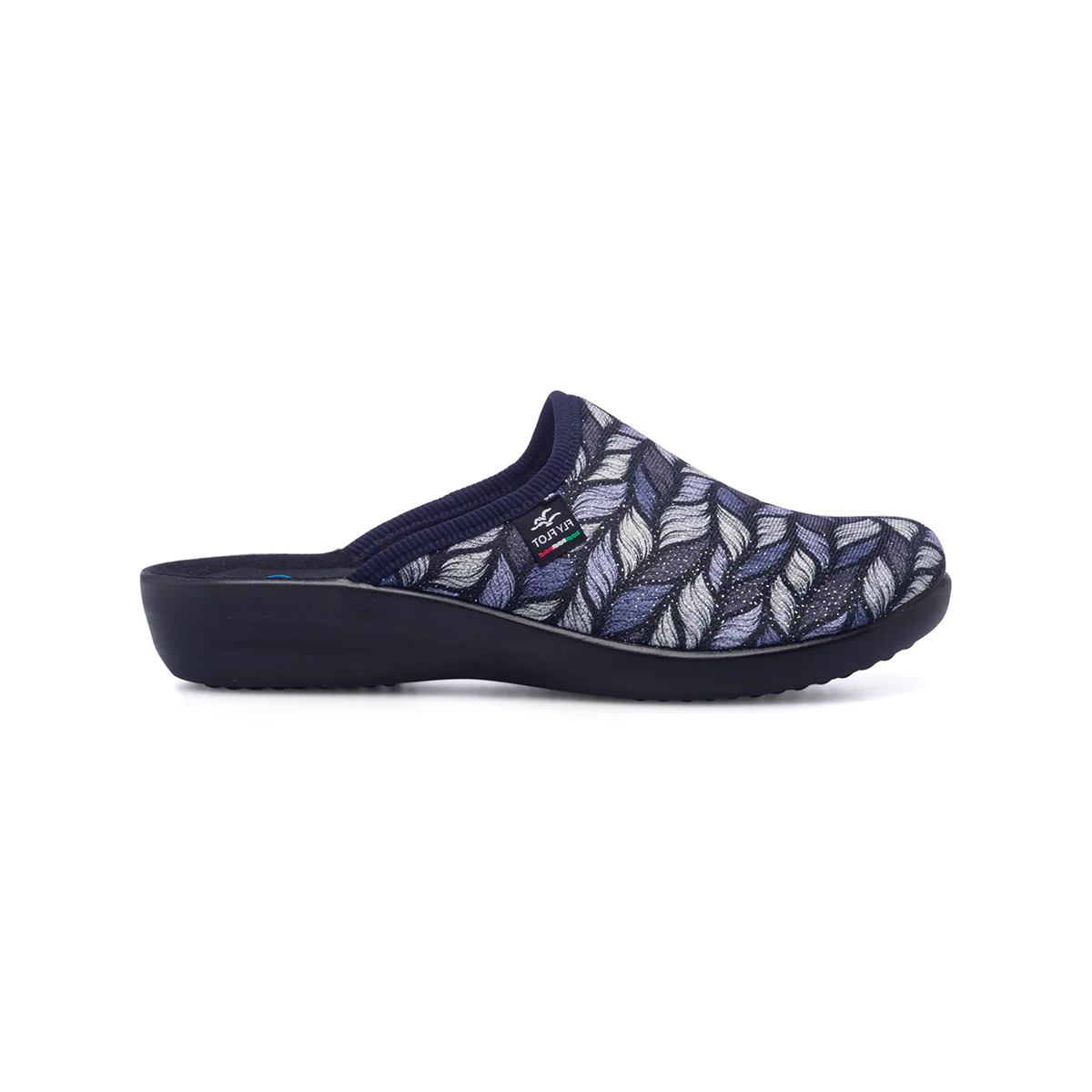 Pantofole blu da donna in tessuto Fly Flot