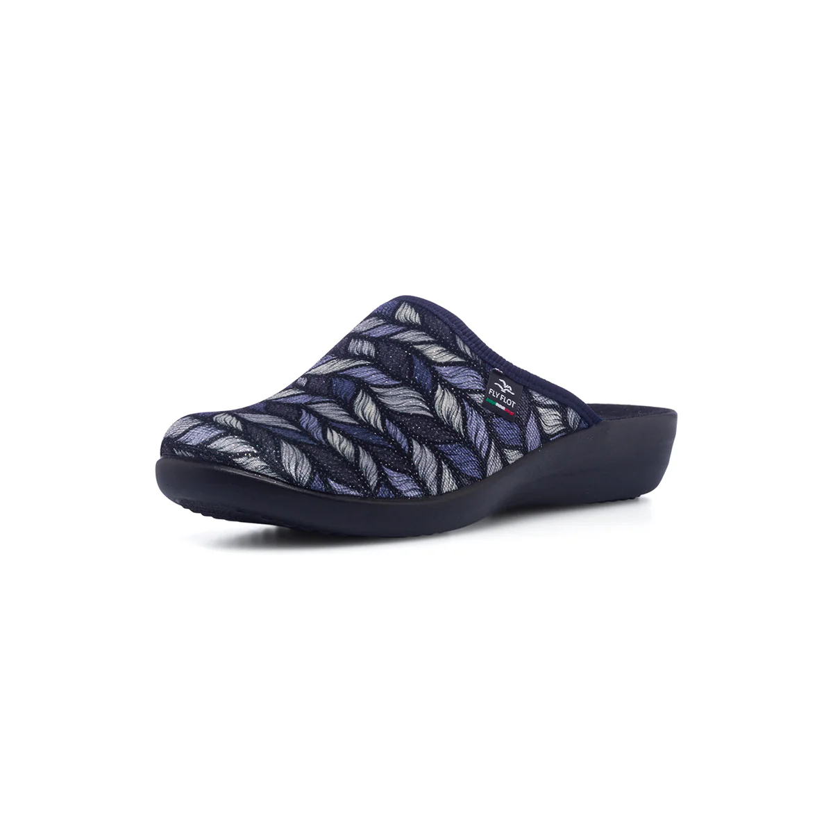 Pantofole blu da donna in tessuto Fly Flot - Image 2