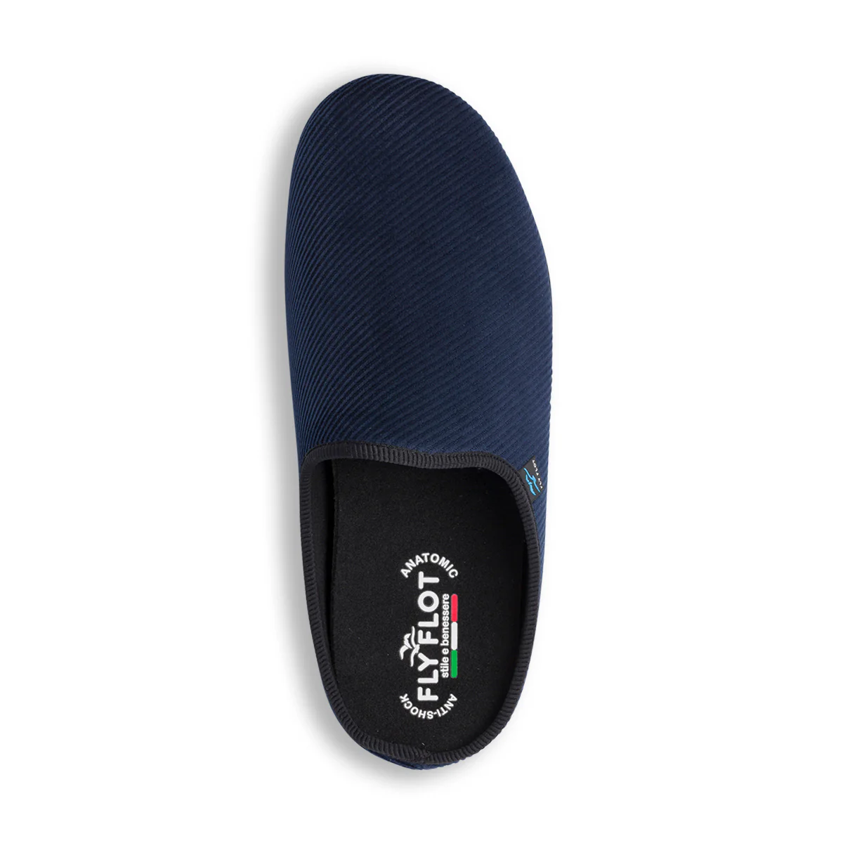 Pantofole blu da uomo con sottopiede anatomico Fly Flot - Image 7