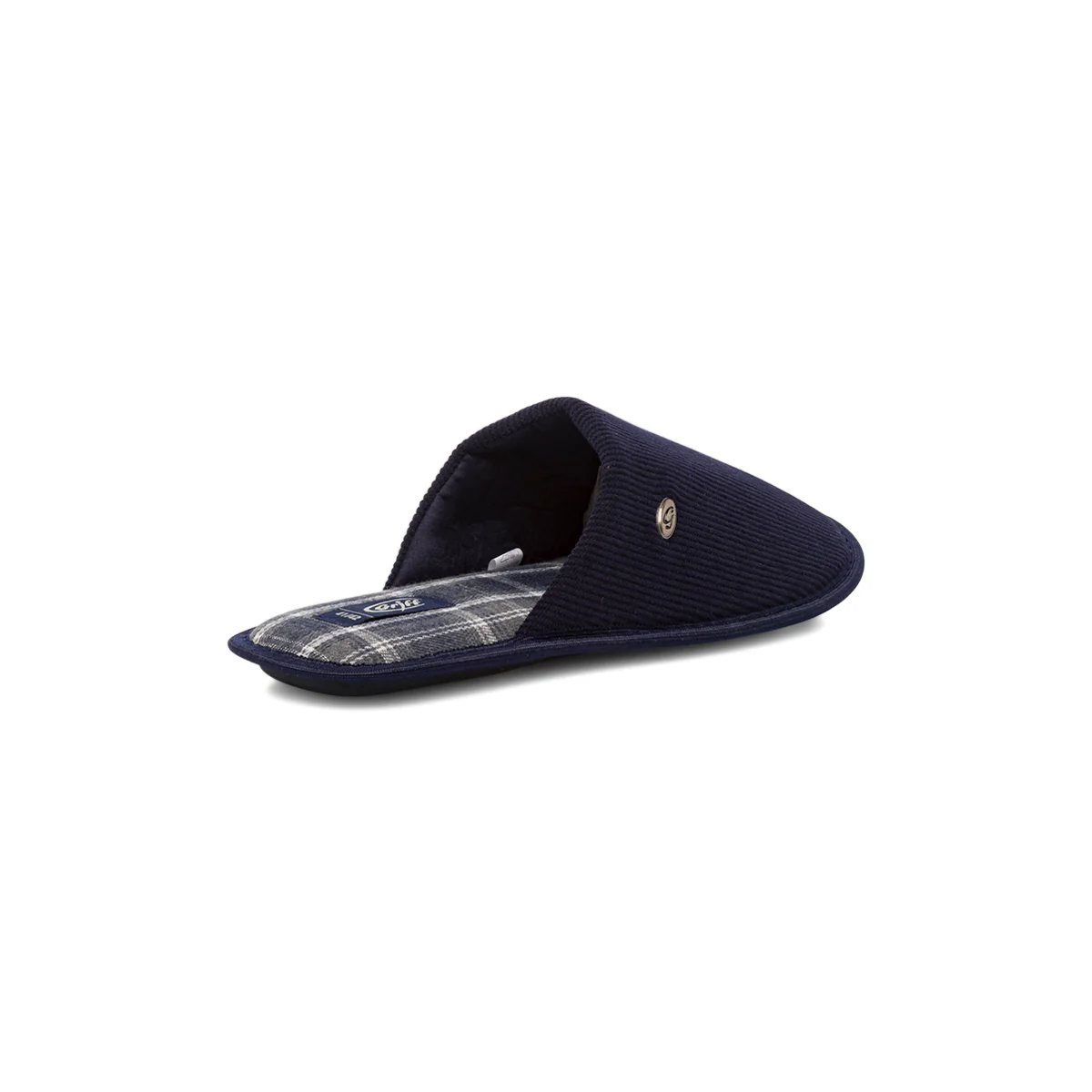 Pantofole blu da Uomo in tessuto a coste Griff - Image 3