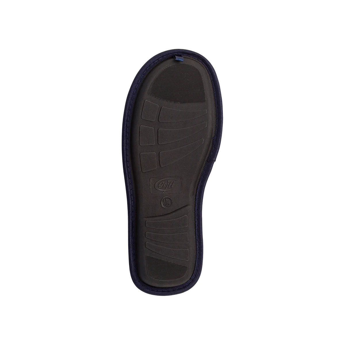 Pantofole blu da Uomo in tessuto a coste Griff - Image 4