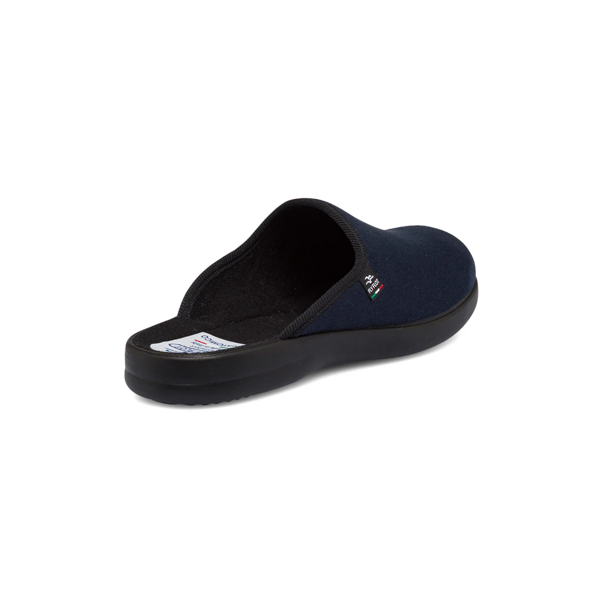 Pantofole blu da uomo in tessuto con sottopiede anatomico Fly Flot - Image 3