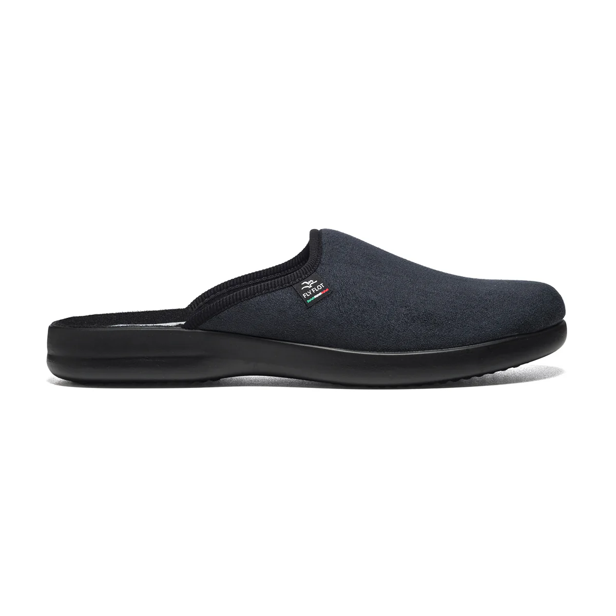 Pantofole blu in sintetico con profili a contrasto Fly Flot