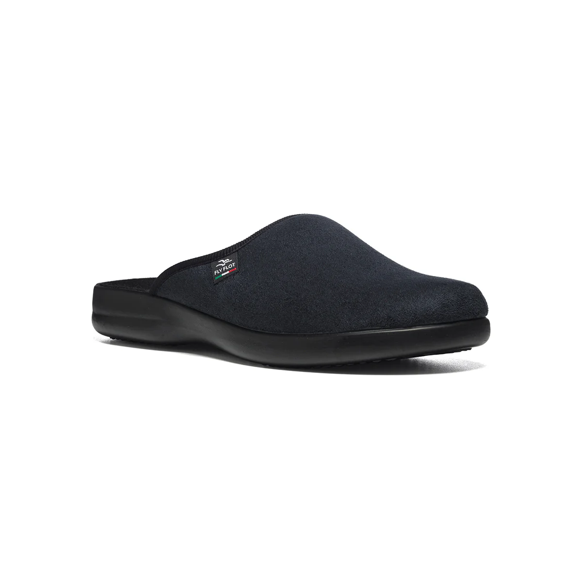 Pantofole blu in sintetico con profili a contrasto Fly Flot - Image 2