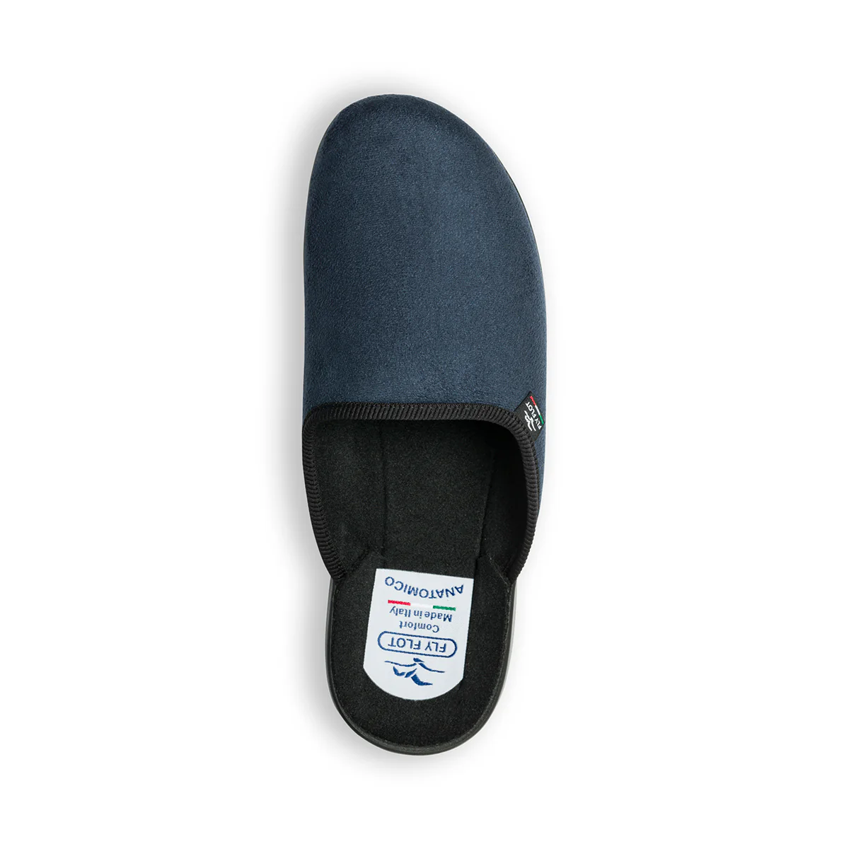 Pantofole blu in sintetico con profili a contrasto Fly Flot - Image 8