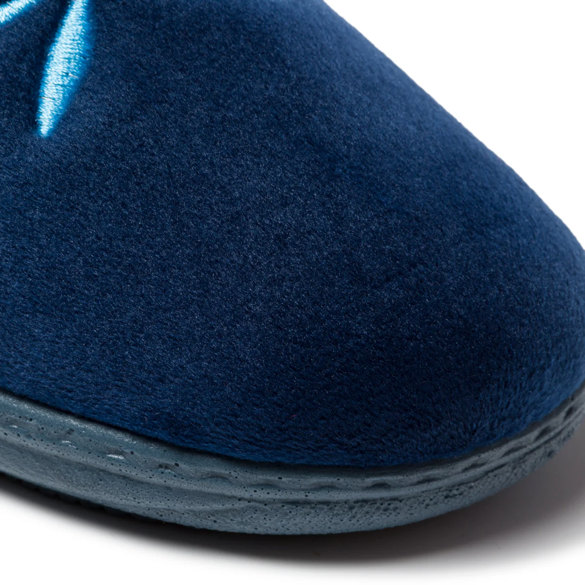 Pantofole blu in tessuto con profili tono su tono Forzasette - Image 5