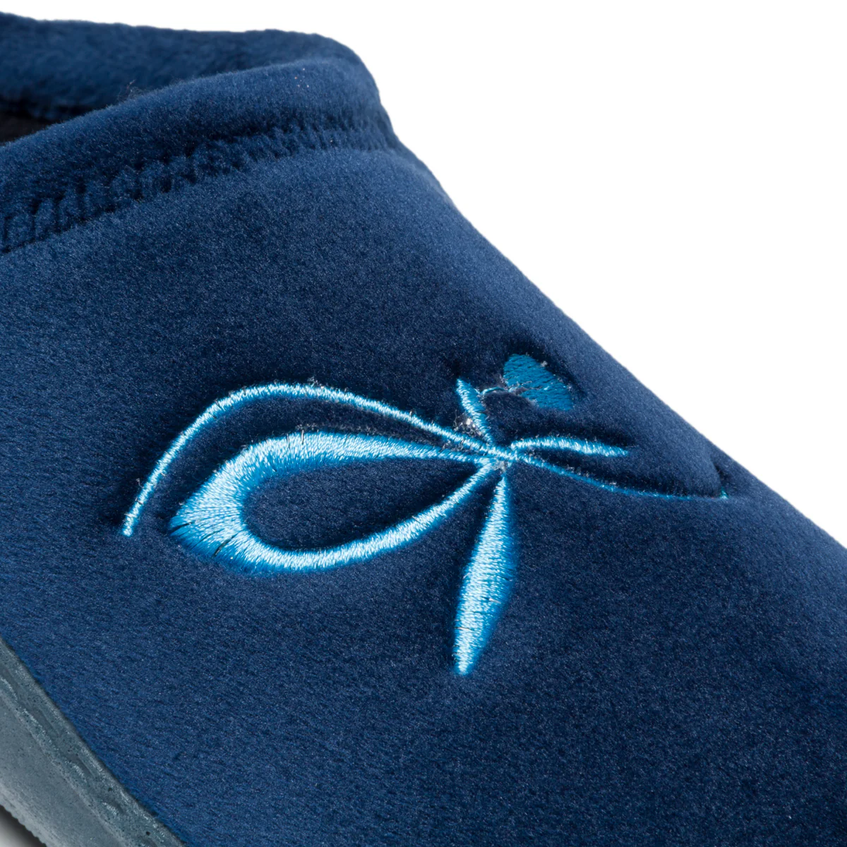 Pantofole blu in tessuto con profili tono su tono Forzasette - Image 6