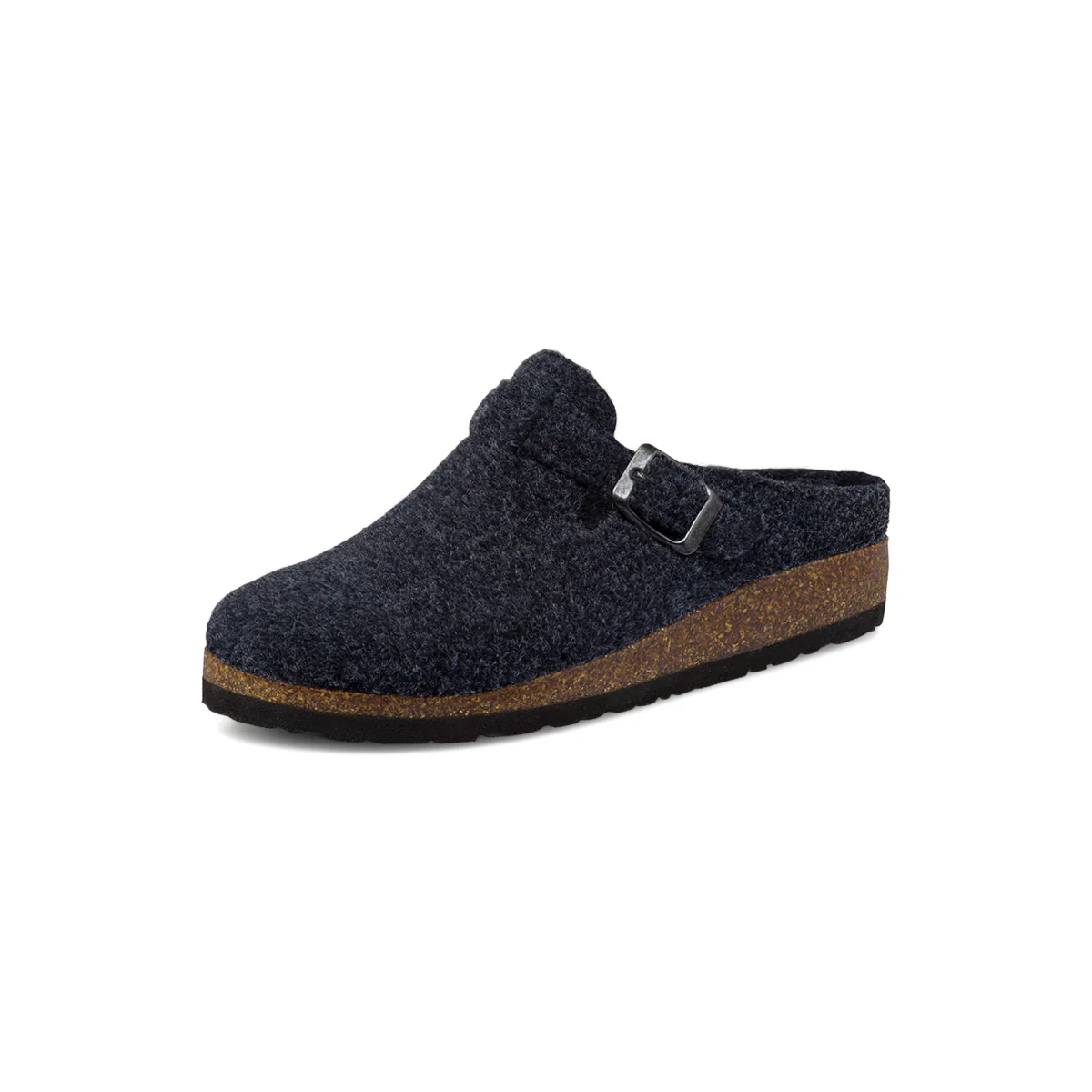 Pantofole blu in tessuto da donna con cinturino e fibbia Tè Verde - Image 2