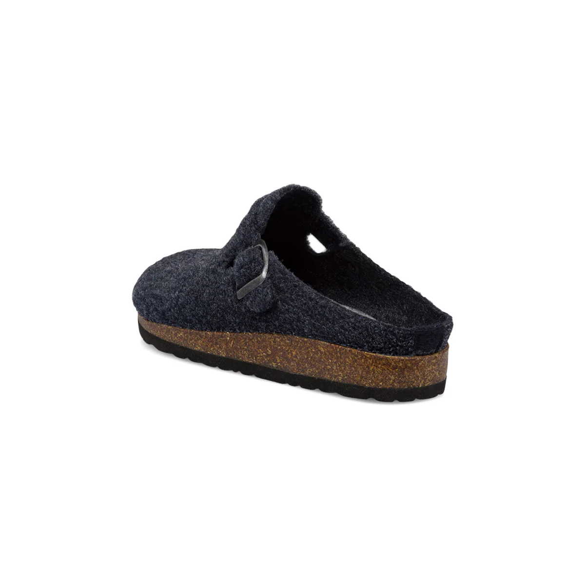 Pantofole blu in tessuto da donna con cinturino e fibbia Tè Verde - Image 3