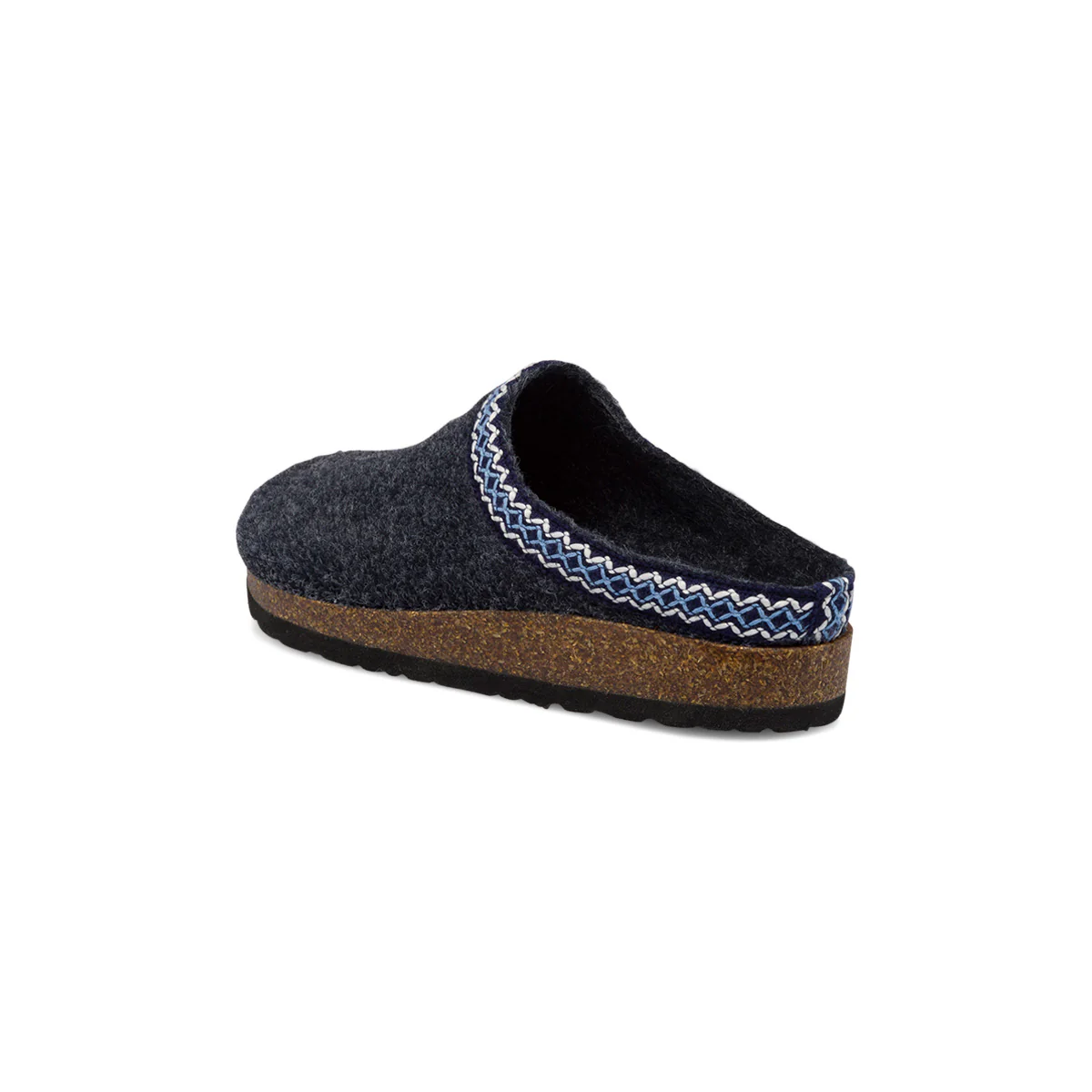 Pantofole blu in tessuto da donna con greca decorativa Tè Verde - Image 3
