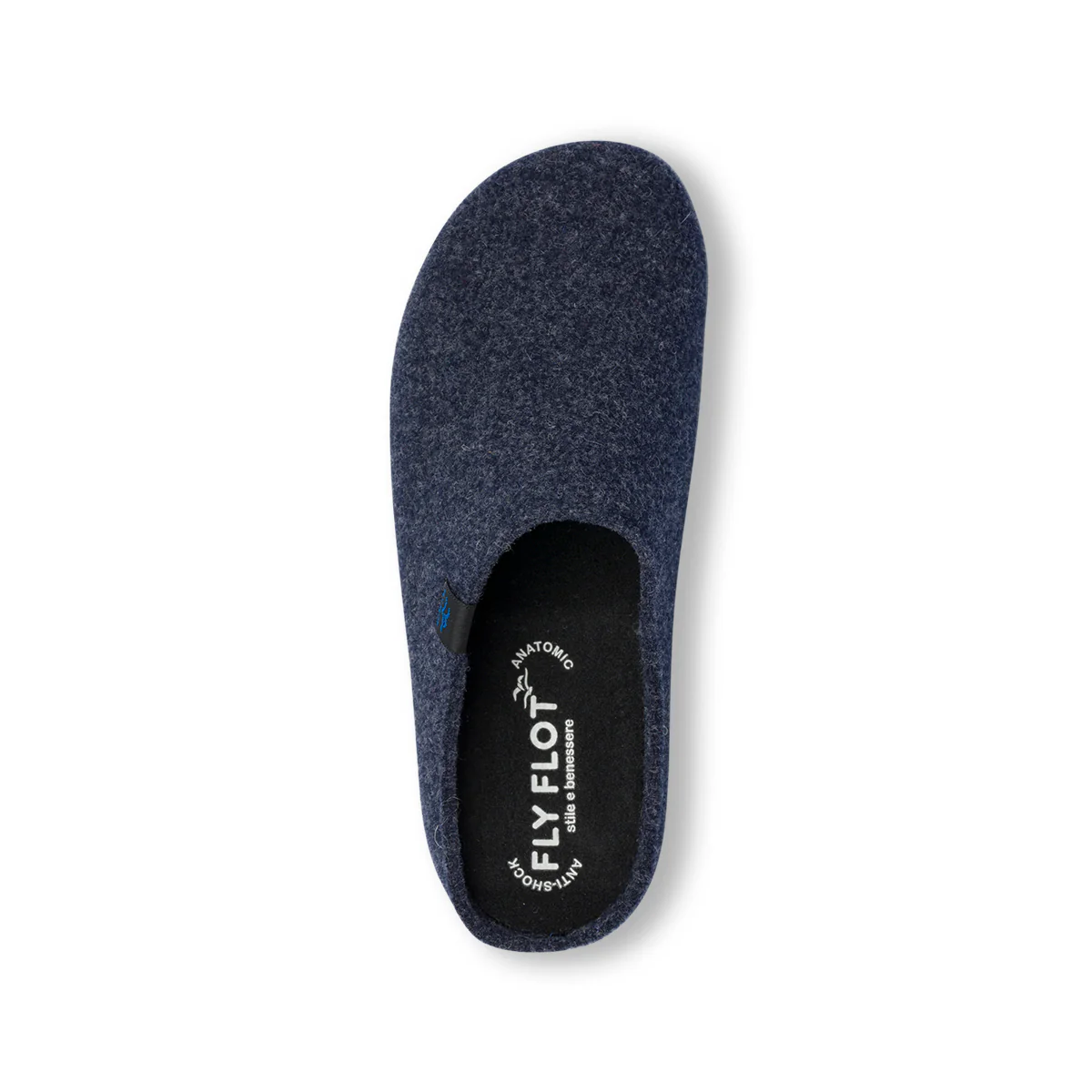 Pantofole blu in tessuto da donna con sottopiede anatomico Fly Flot - Image 7