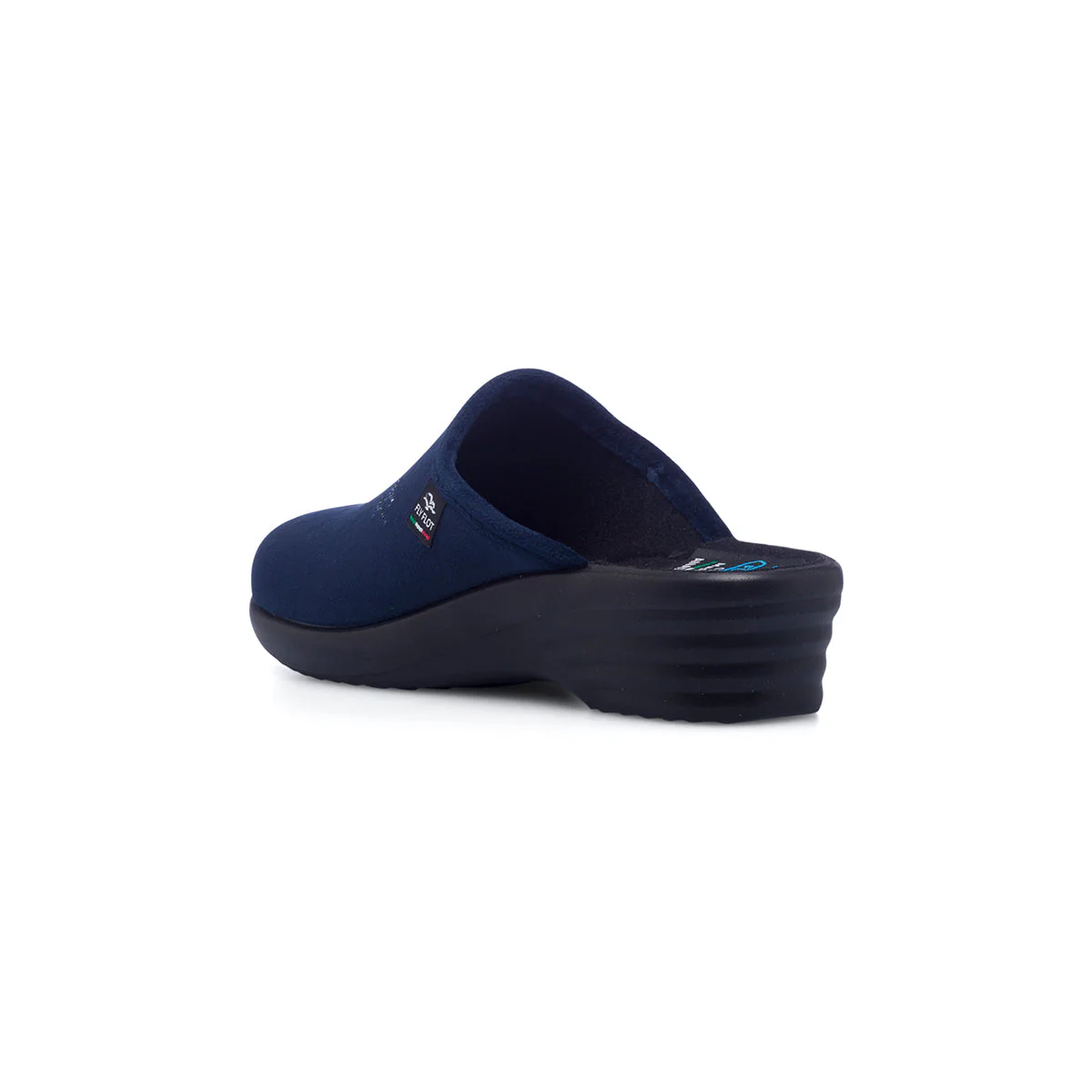 Pantofole blu in tessuto da donna con sottopiede anatomico Fly Flot - Image 3