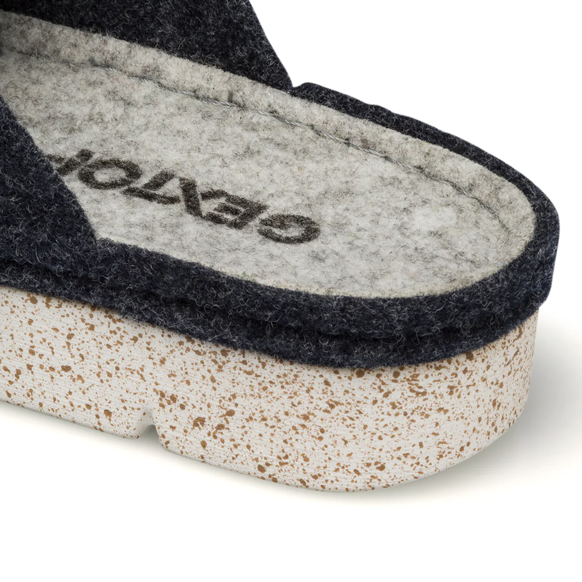 Pantofole blu in tessuto da donna Gextop - Image 7
