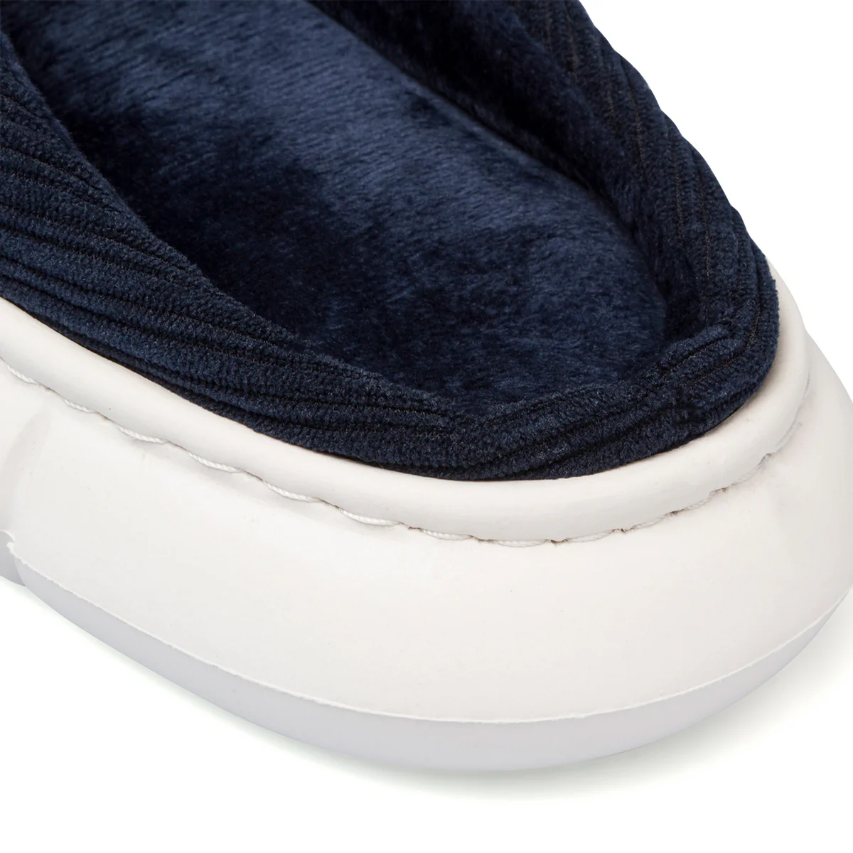 Pantofole blu in tessuto da uomo Jog - Image 6