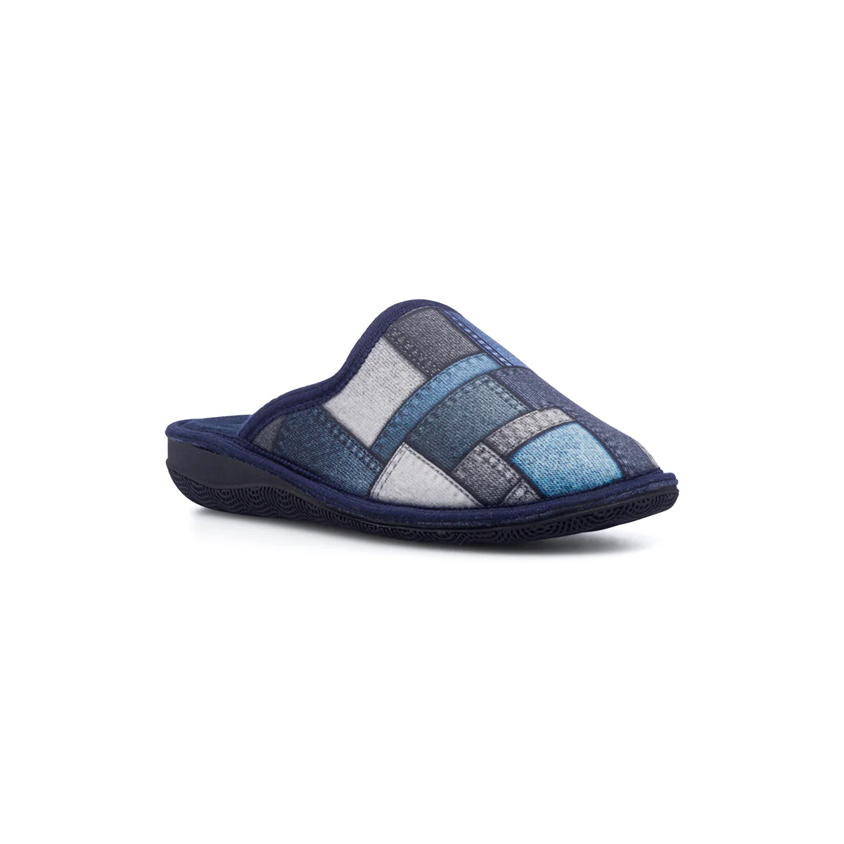 Pantofole blu jeans in tessuto da donna Italia Trend - Image 2