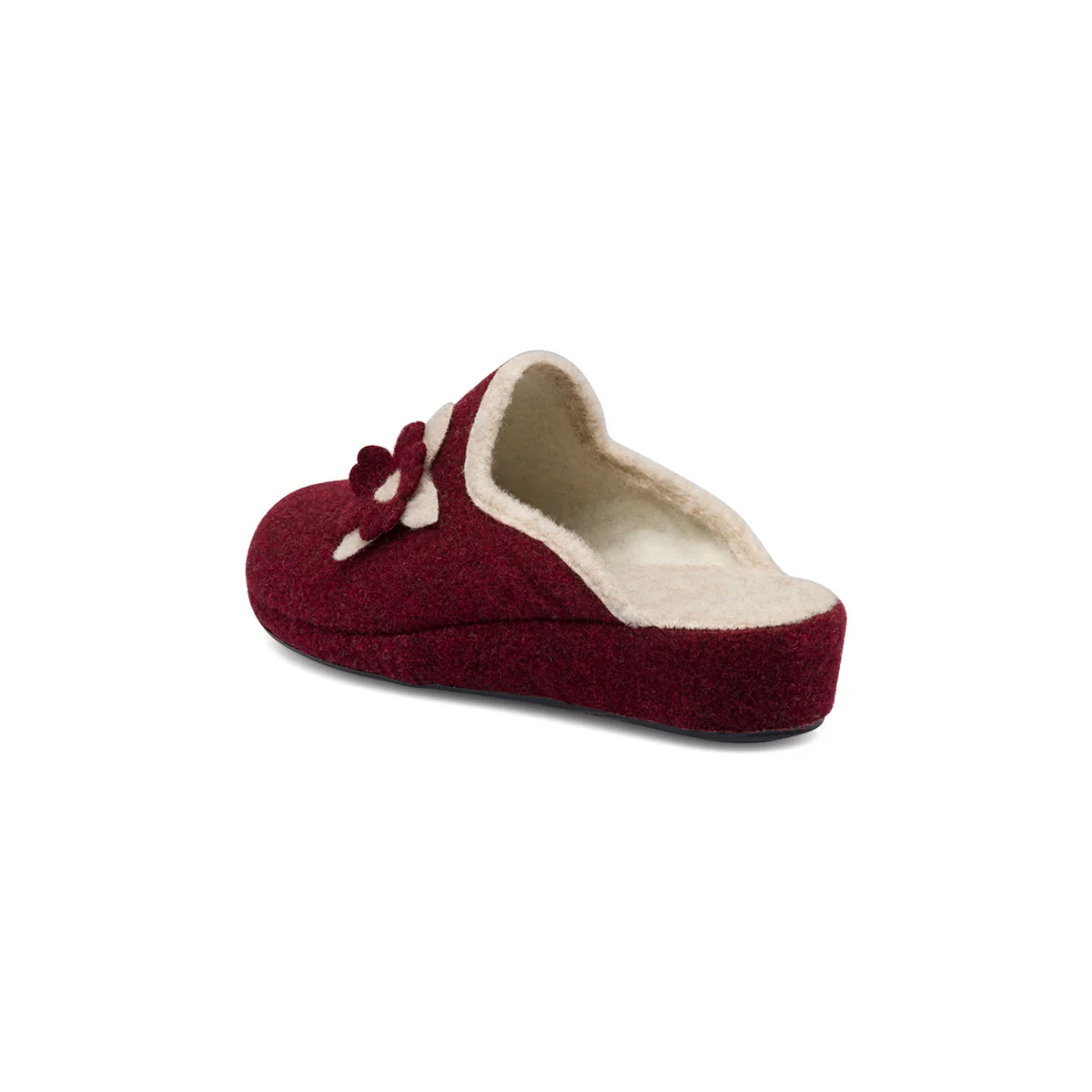 Pantofole bordeaux da donna con fiore StilRosa - Image 3