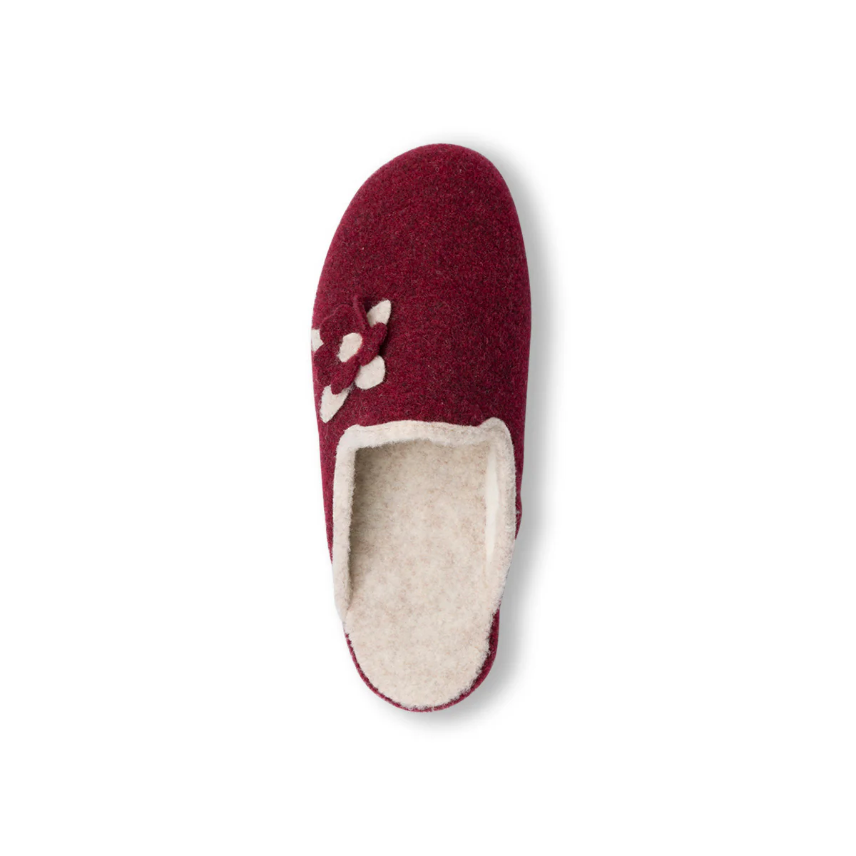 Pantofole bordeaux da donna con fiore StilRosa - Image 7