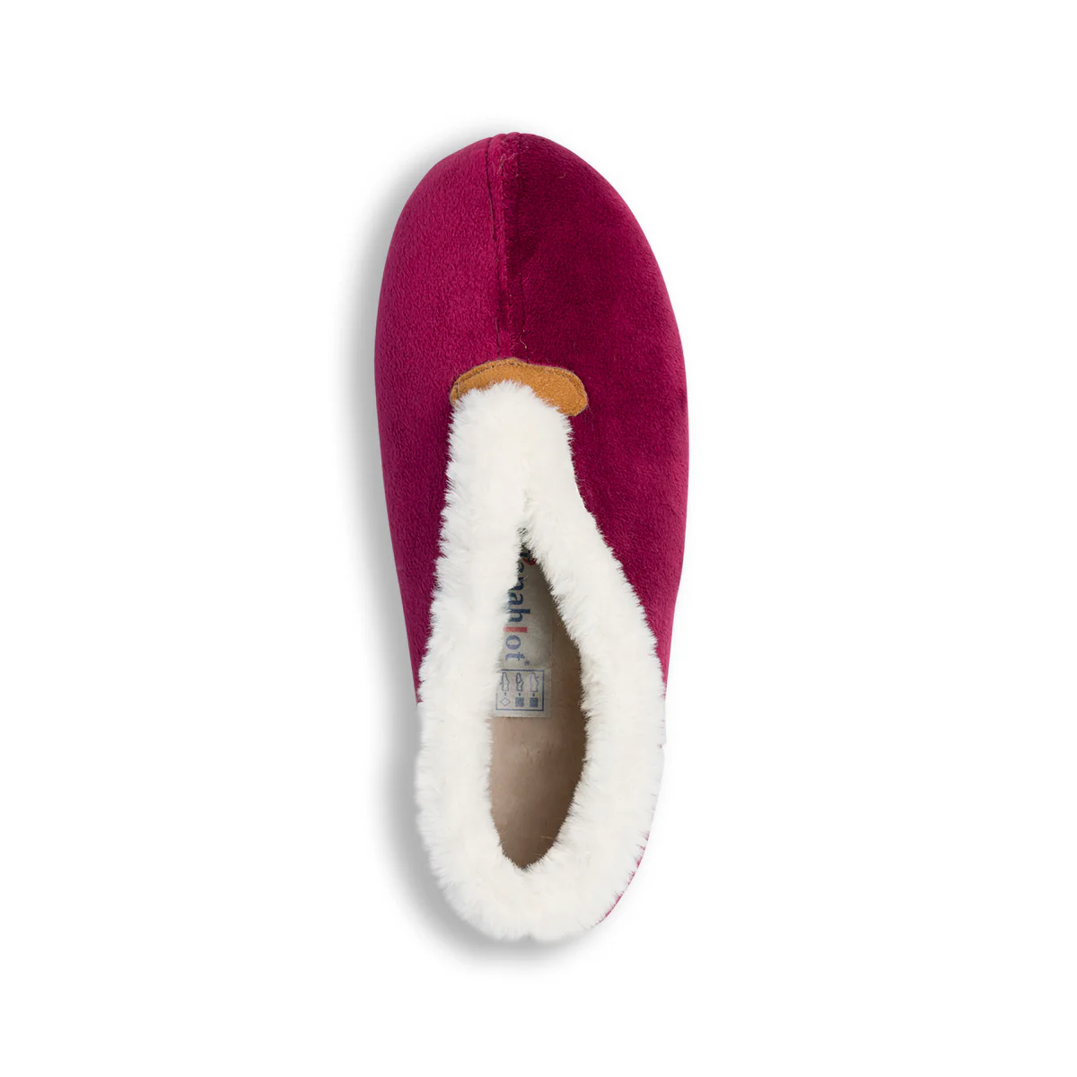 Pantofole bordeaux in tessuto con colletto imbottito Aday's - Image 8