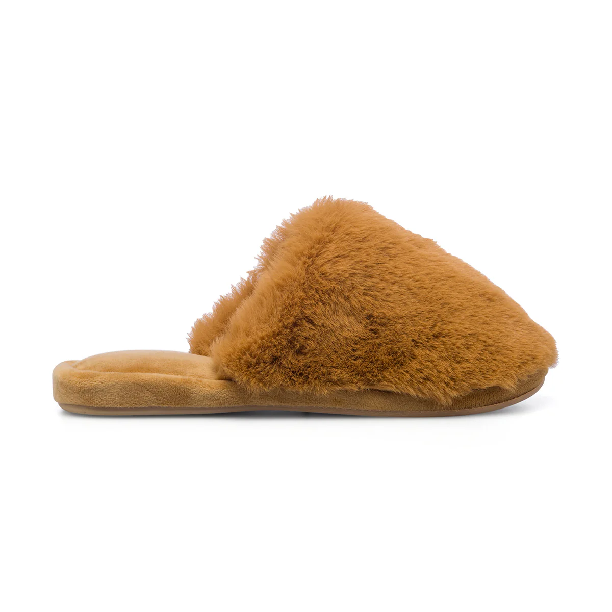 Pantofole camel in pelliccia da donna Mi@Mi