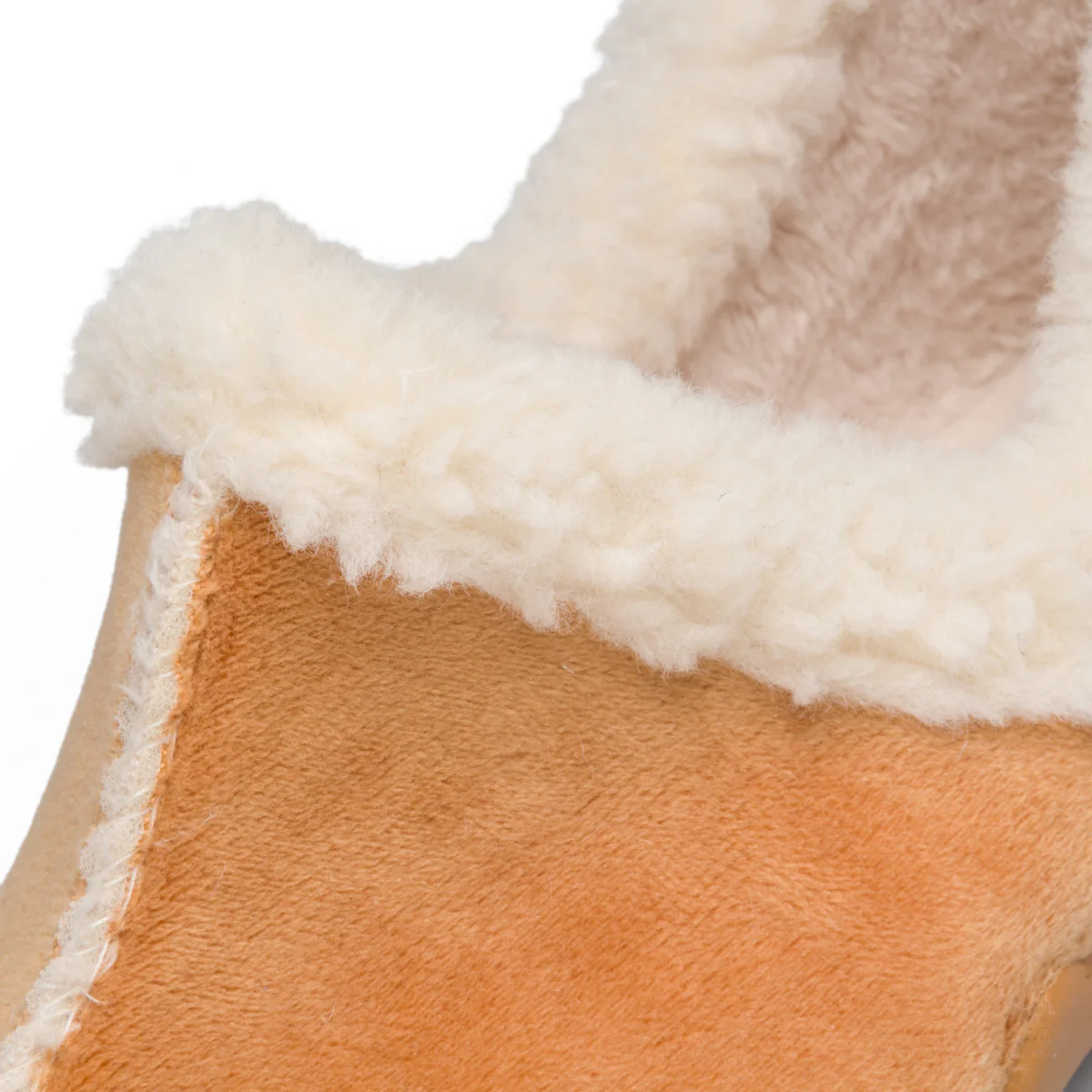 Pantofole color camel in tessuto con colletto imbottito Aday's - Image 6
