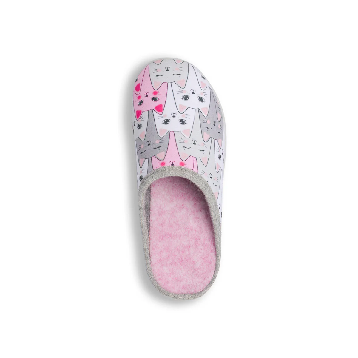 Pantofole con stampa gatti rosa e grigi da Donna Italia Trend - Image 6