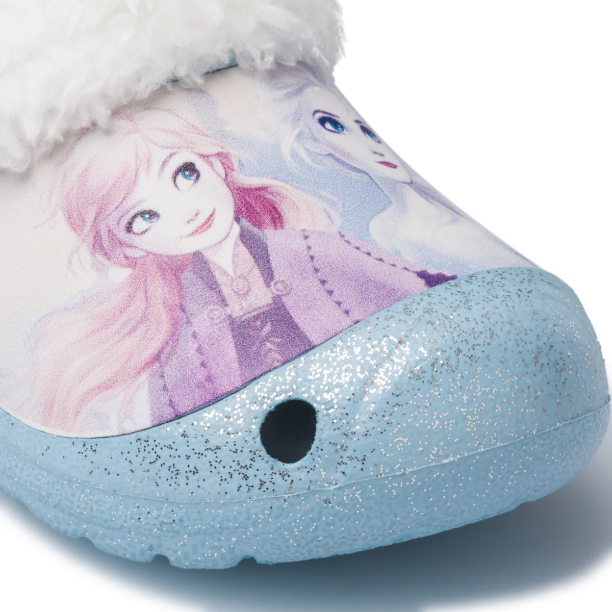 Pantofole da bambina azzurre con stampa Frozen - Image 5
