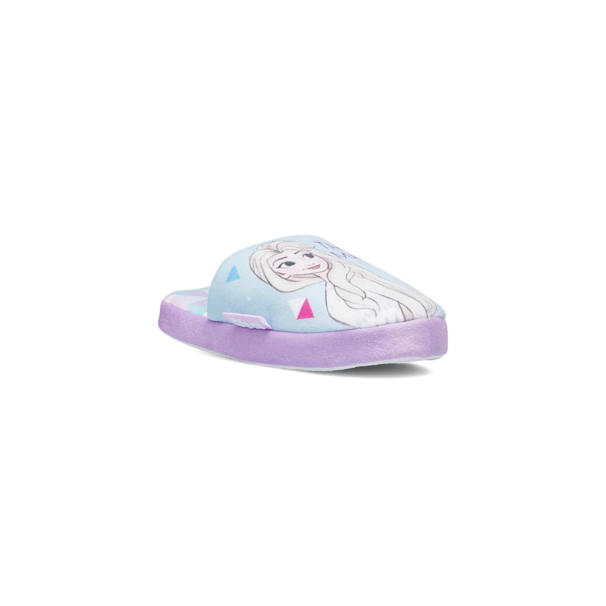 Pantofole da bambina azzurre e lilla con logo Frozen - Image 2