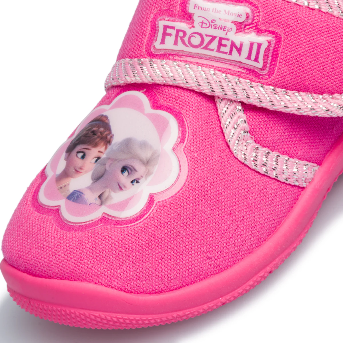 Pantofole da bambina fucsia con stampa Frozen - Image 5