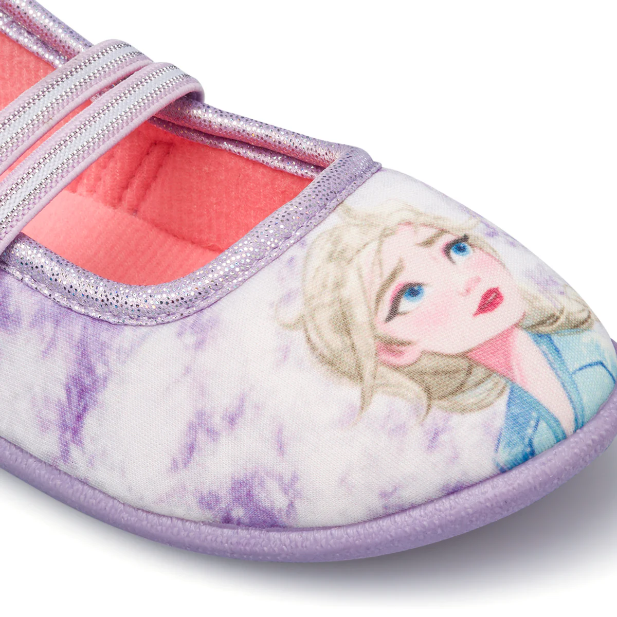 Pantofole da bambina lilla con stampa Frozen - Image 5