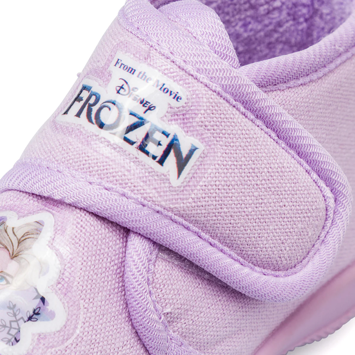Pantofole da bambina lilla con stemma e logo Frozen - Image 5