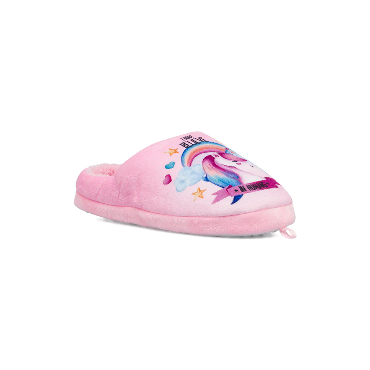 Pantofole da bambina rosa con stampa unicorno - Image 2