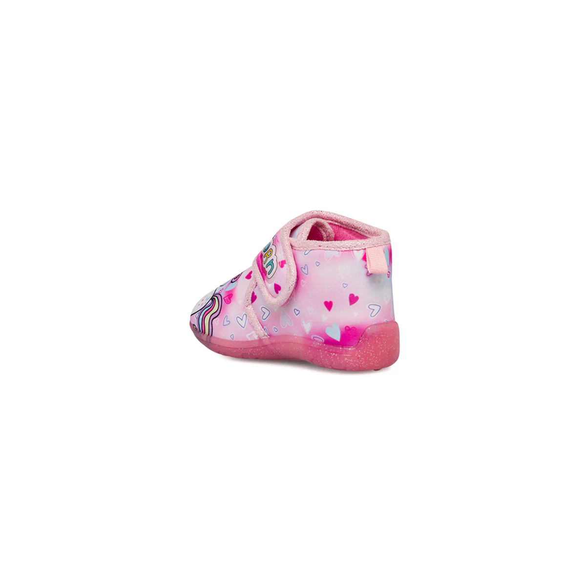 Pantofole da bambina rosa con stampe Unicorno - Image 3
