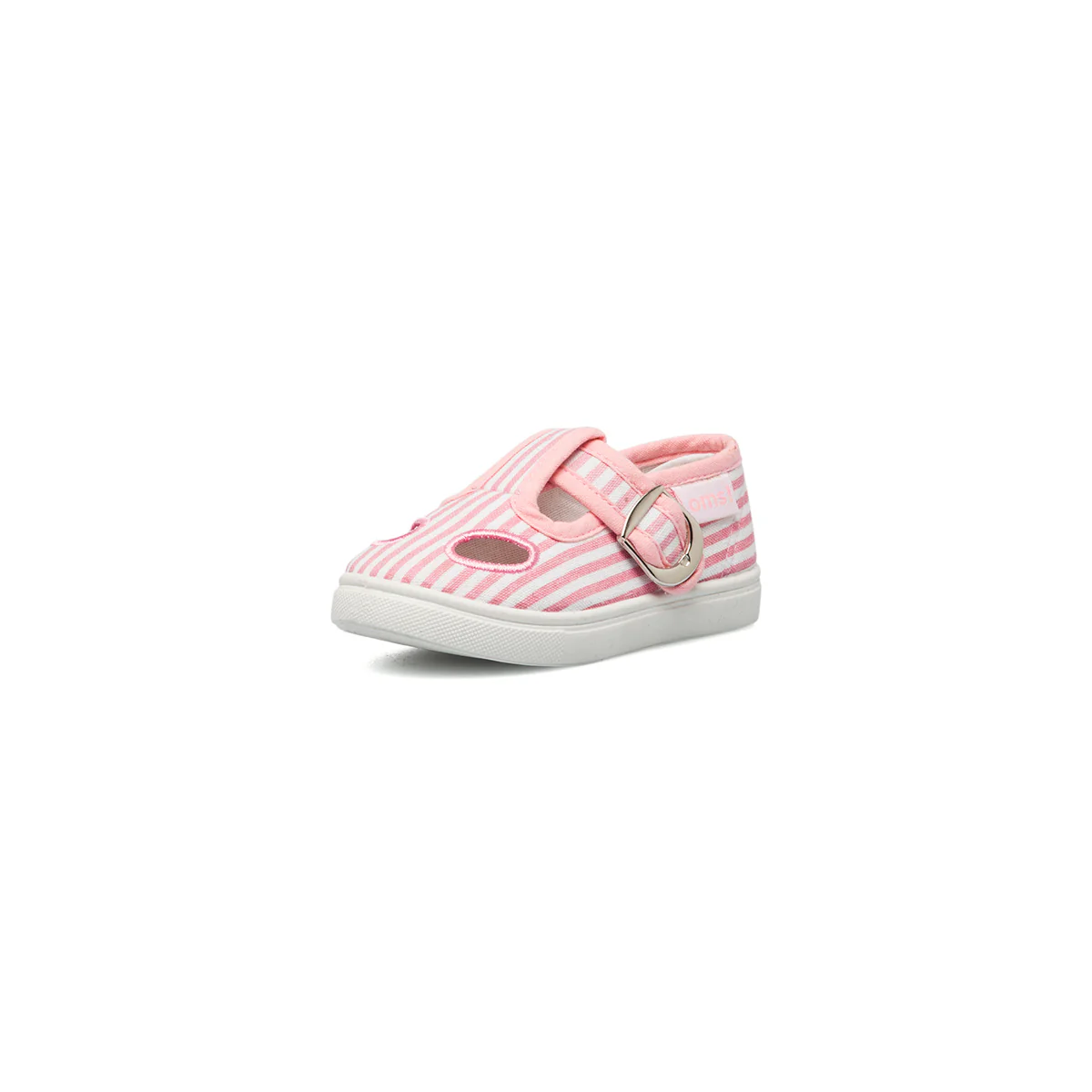 Pantofole da bambina rosa e bianche a righe Original Marines - Image 2