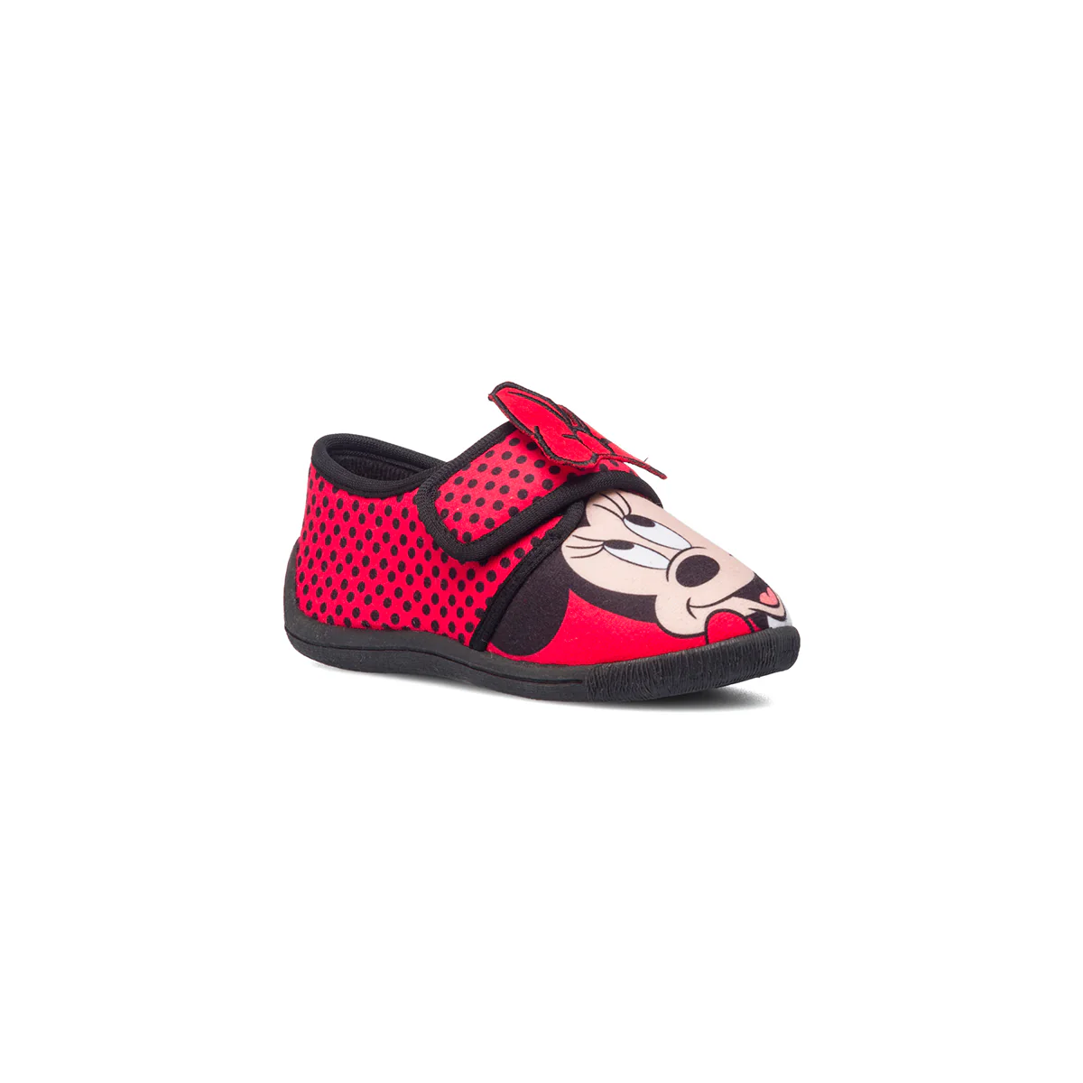 Pantofole da bambina rosse e nere con stampa Minnie - Image 2