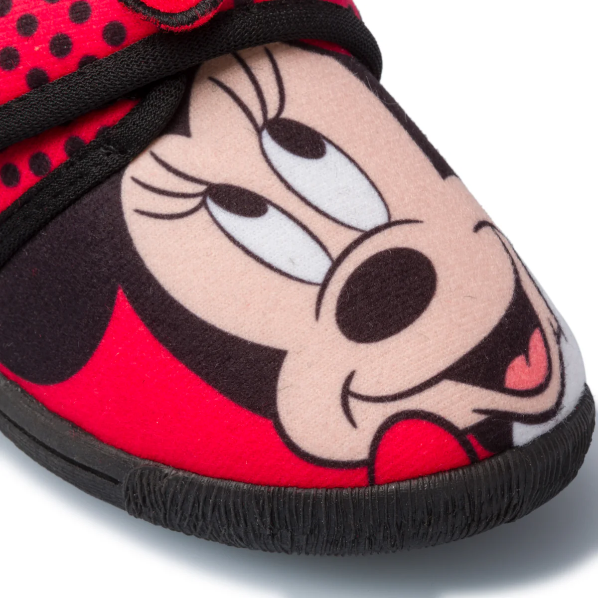 Pantofole da bambina rosse e nere con stampa Minnie - Image 5