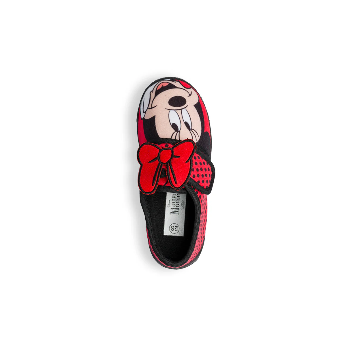 Pantofole da bambina rosse e nere con stampa Minnie - Image 8