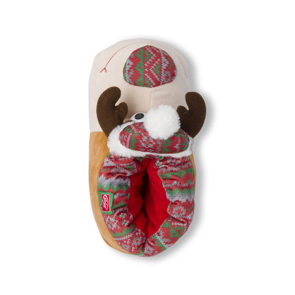 Pantofole da bambini Griff in tessuto peluche a forma di Renna Natale - Image 2