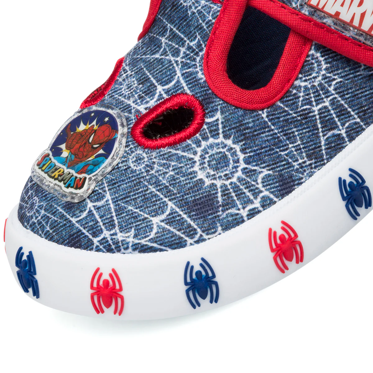 Pantofole da bambino blu con stampa Spiderman - Image 5