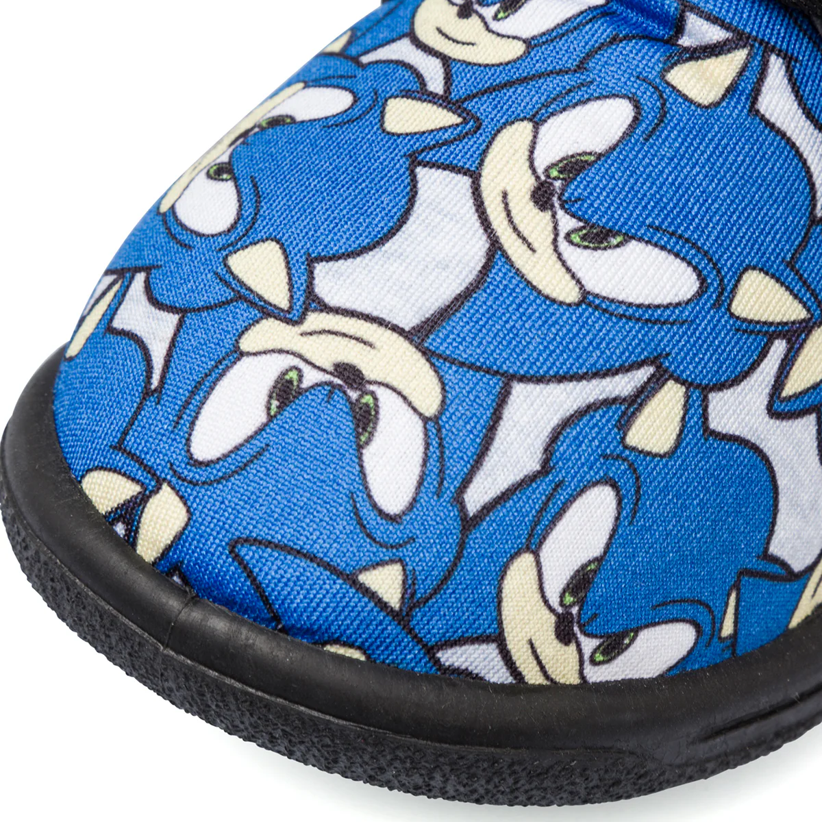 Pantofole da bambino blu con stampe Sonic - Image 5