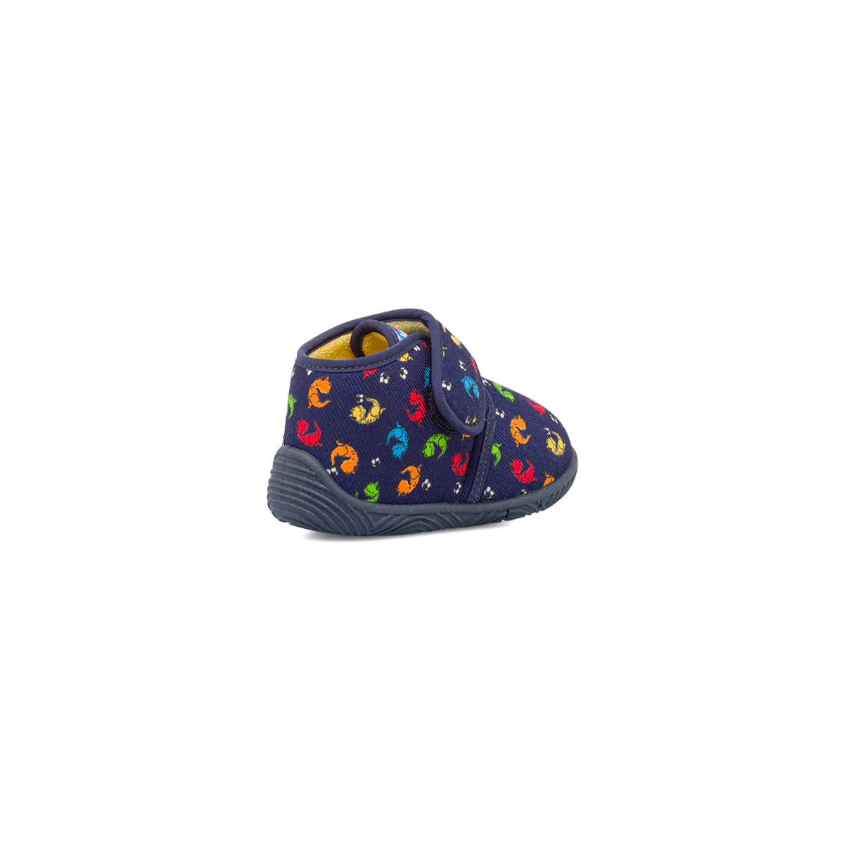 Pantofole da bambino blu in tessuto con stampa e chiusura a strappo Chicco - Image 3